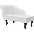 Petite méridienne Colette, blanc, effet cuir