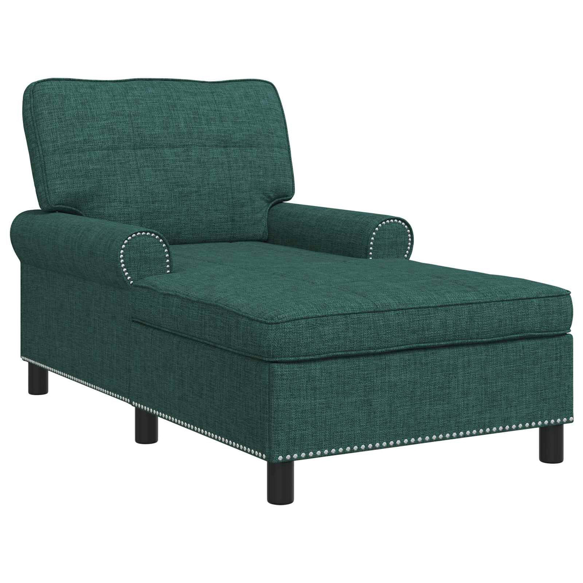 Méridienne Alma, vert foncé, tissu