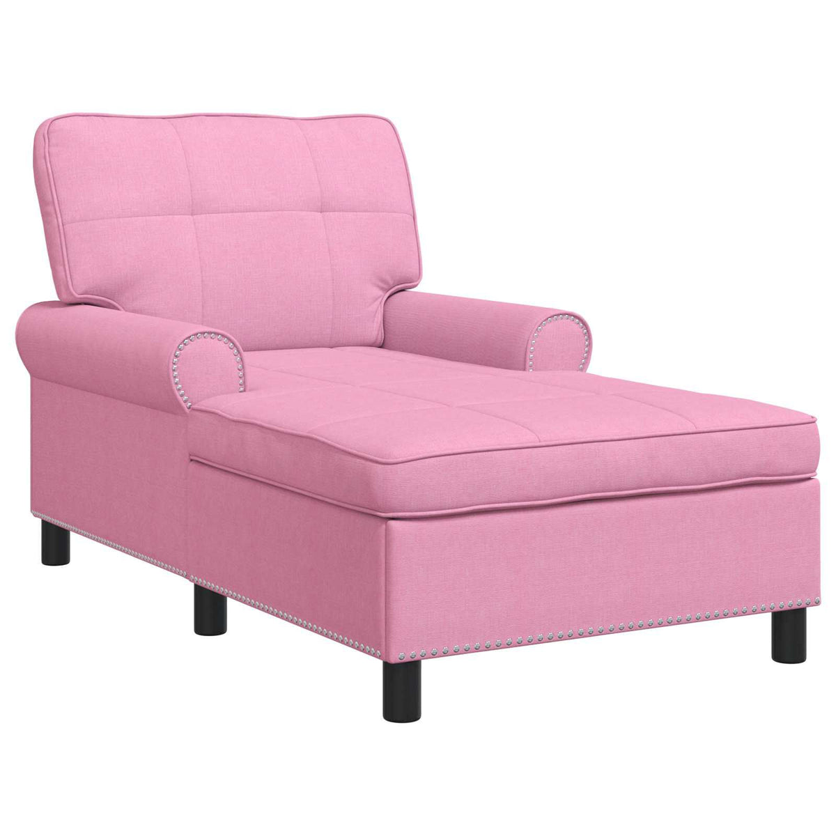 Méridienne Alma, rose, tissu
