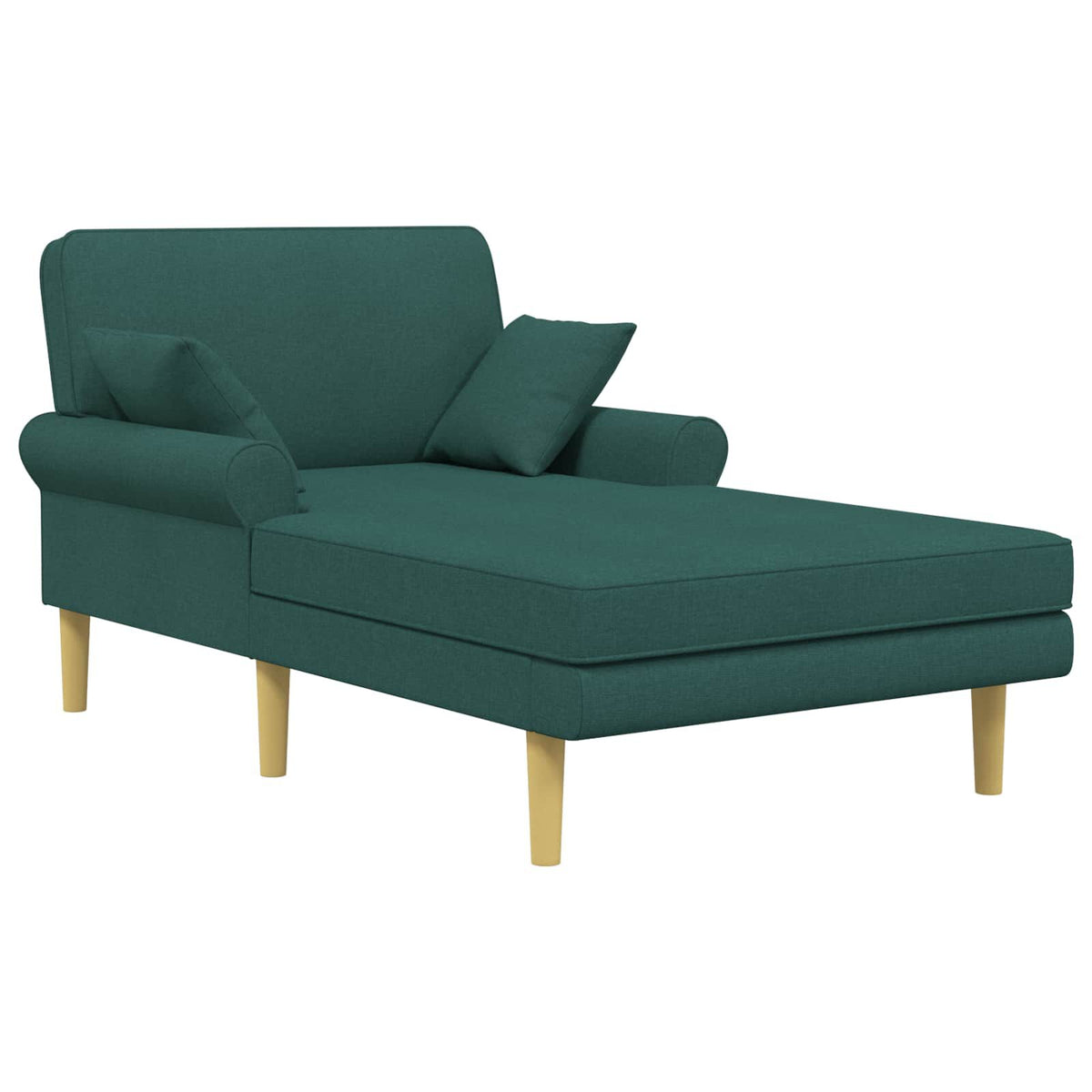 Méridienne Gabrielle, vert foncé, tissu
