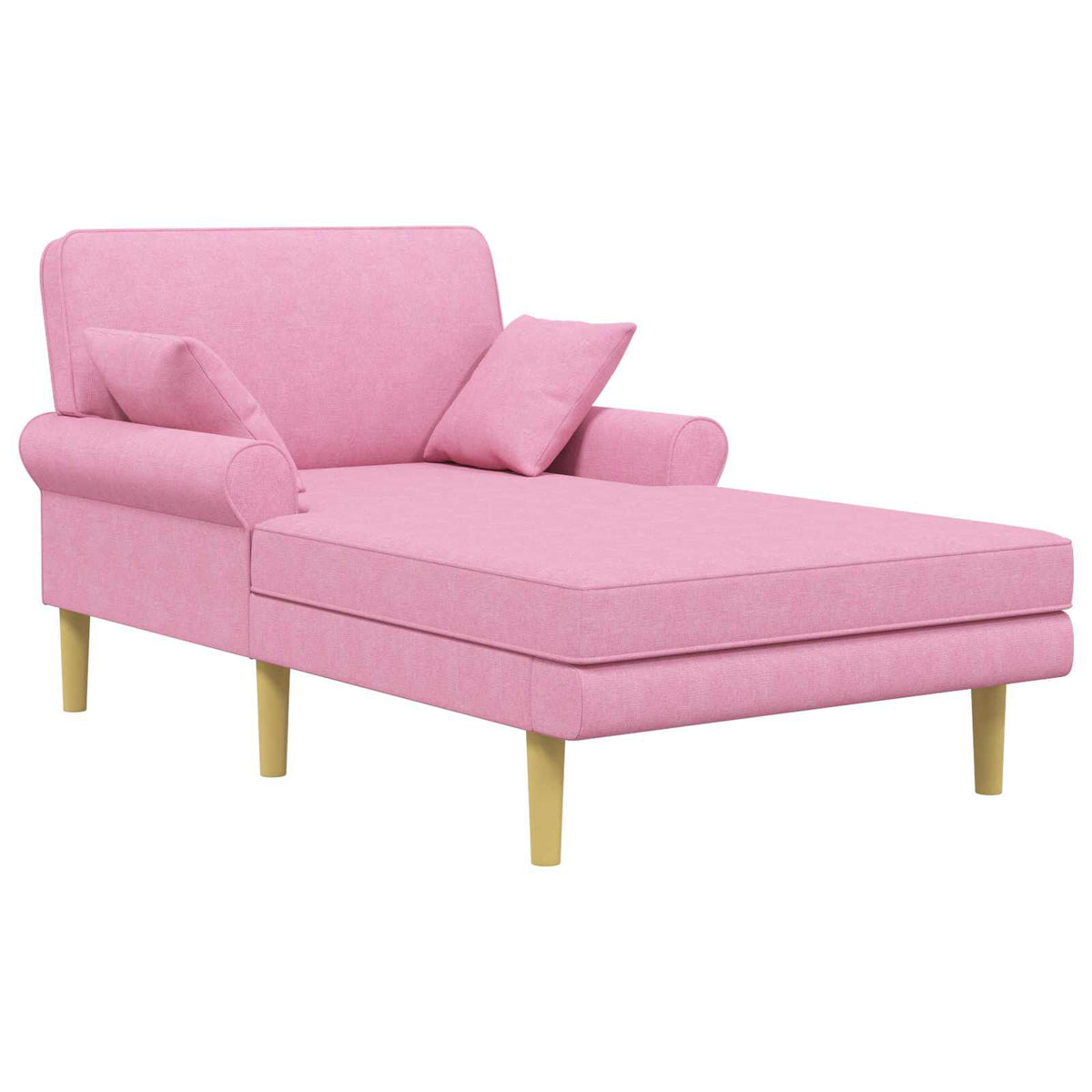 Méridienne Gabrielle, rose, tissu