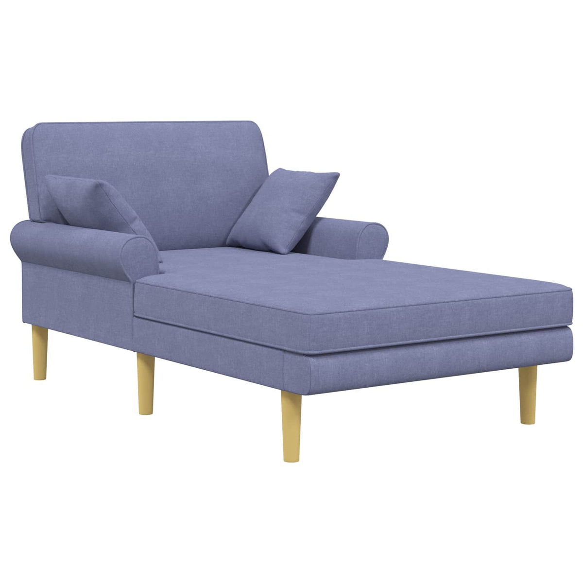 Méridienne Gabrielle, bleu denim, tissu