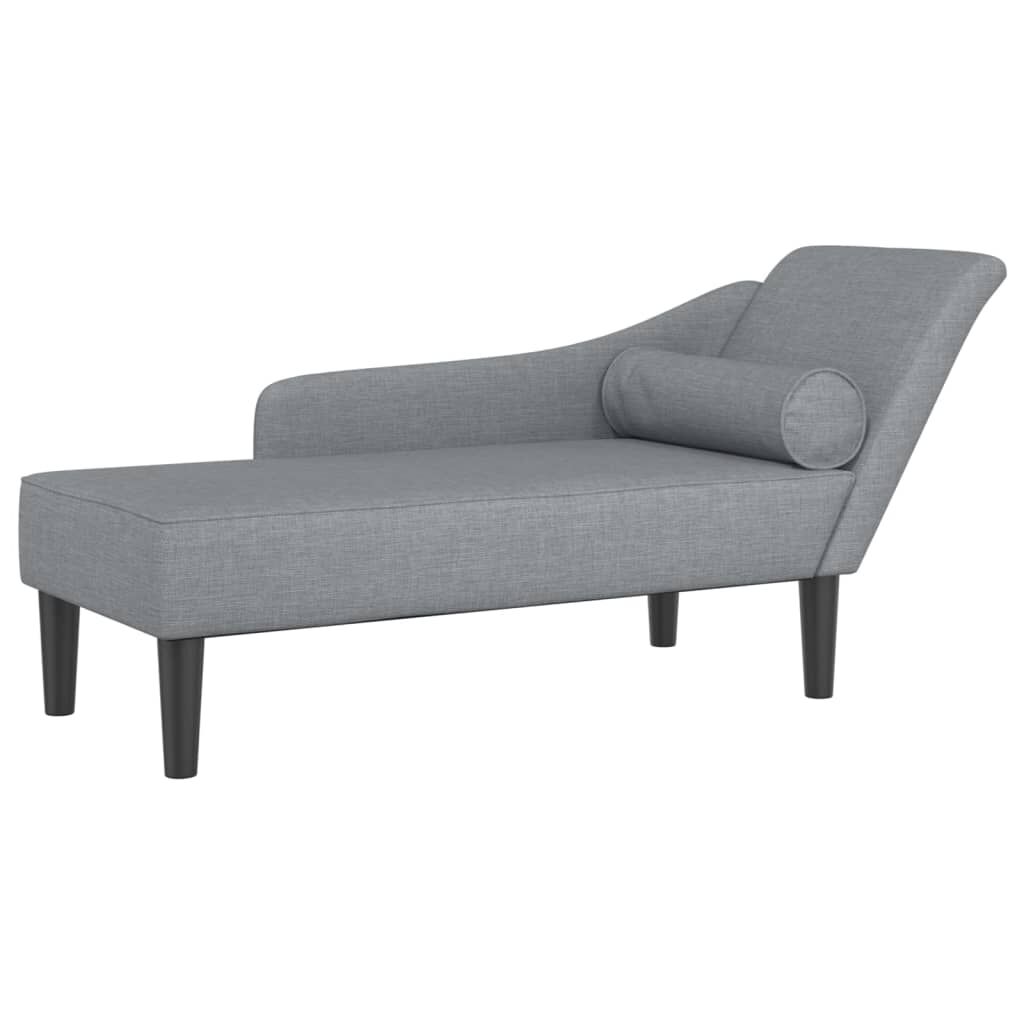 Méridienne Rose, gris clair, tissu