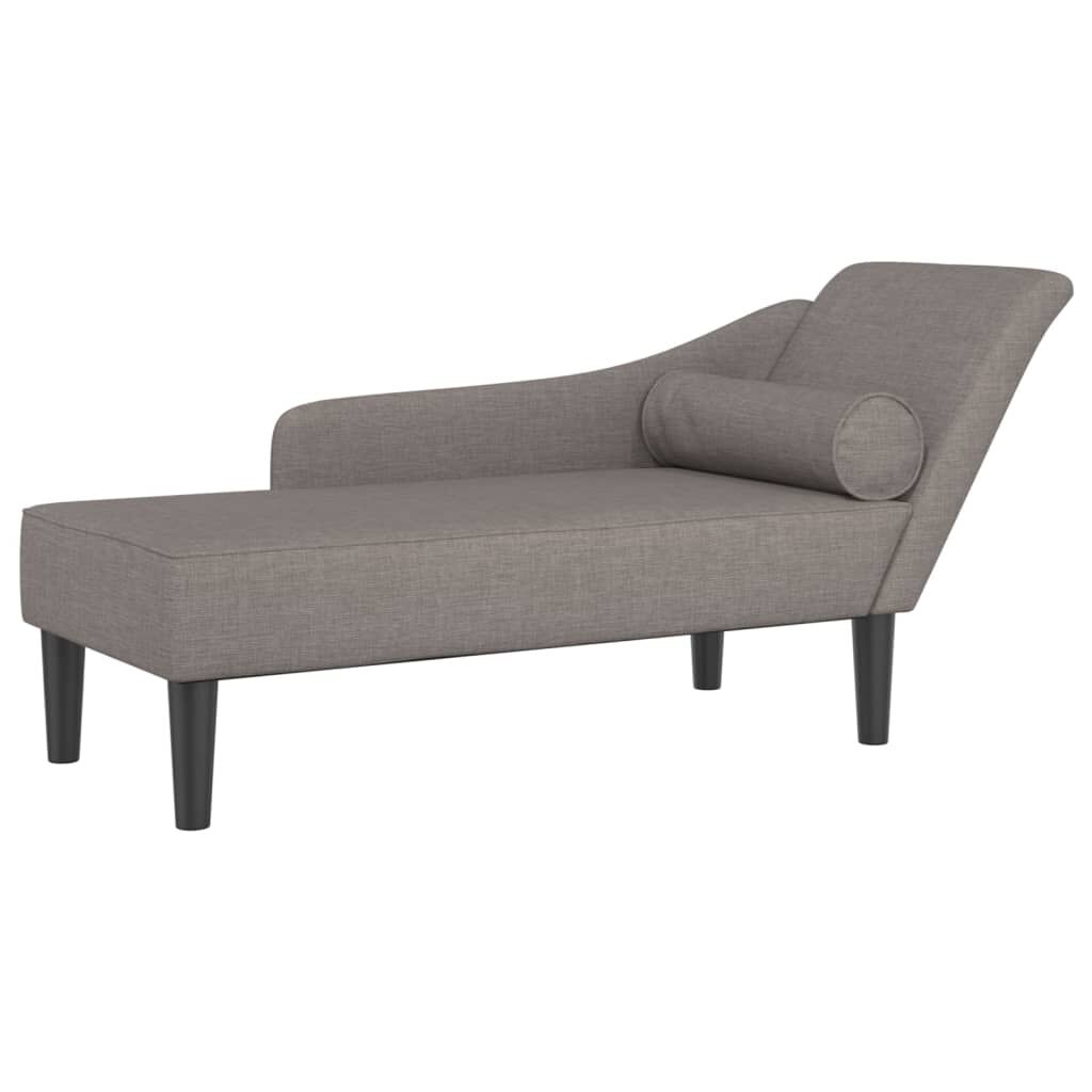 Méridienne Rose, taupe, tissu