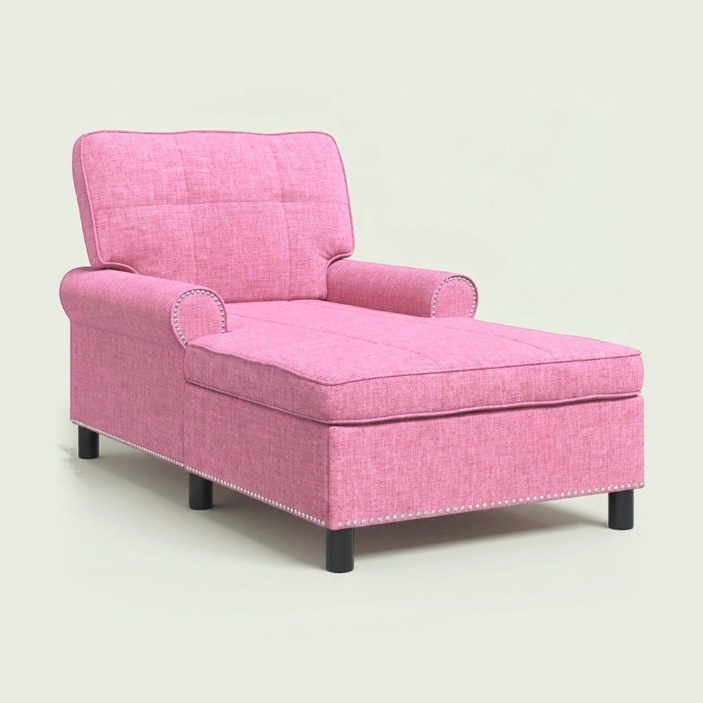 Méridienne Alma en tissu, fauteuil long