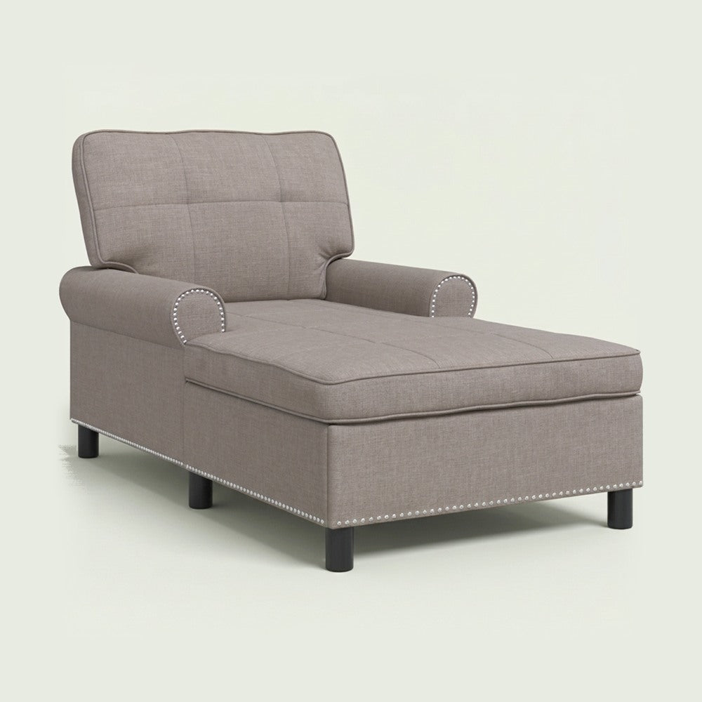 Méridienne Alma en tissu, fauteuil long
