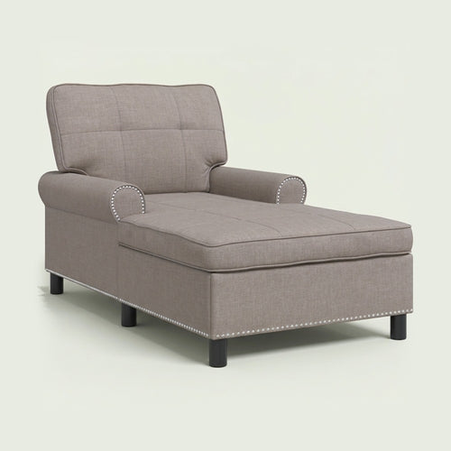 Méridienne Alma en tissu, fauteuil long