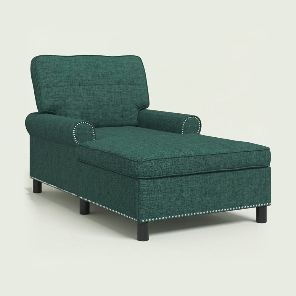 Méridienne Alma en tissu, fauteuil long