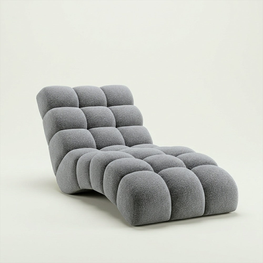 Méridienne Cassandre, chaise longue relax capitonnée