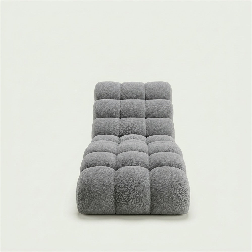 Méridienne Cassandre, chaise longue relax capitonnée