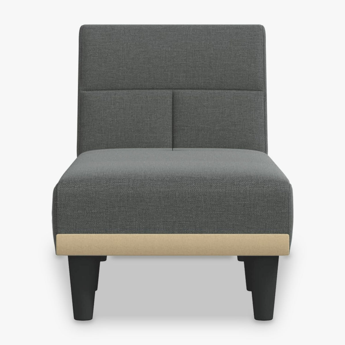 Méridienne convertible en tissu, dossier inclinable - Hortense, vue de face