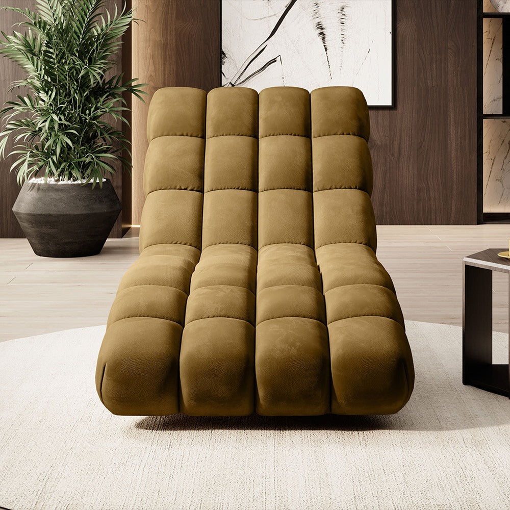 Méridienne Delphine, chaise longue relax sur pieds