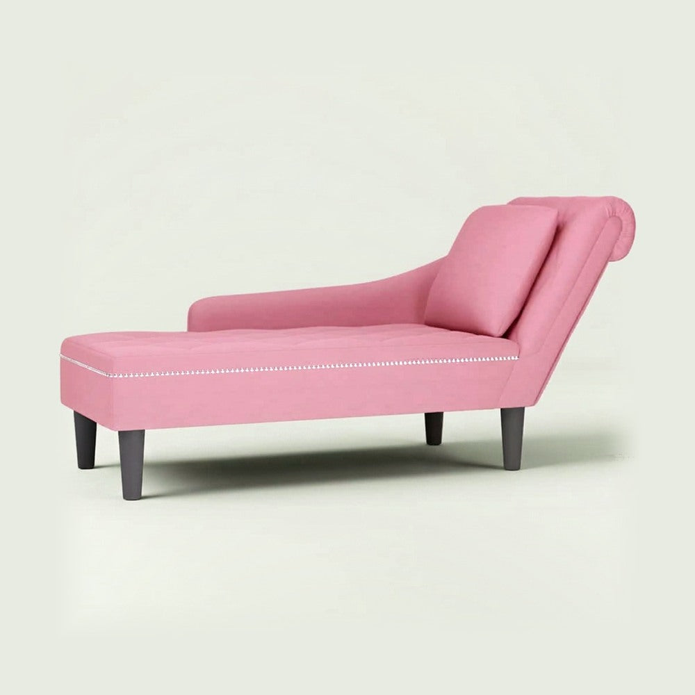 Méridienne Lise en velours, 145 cm