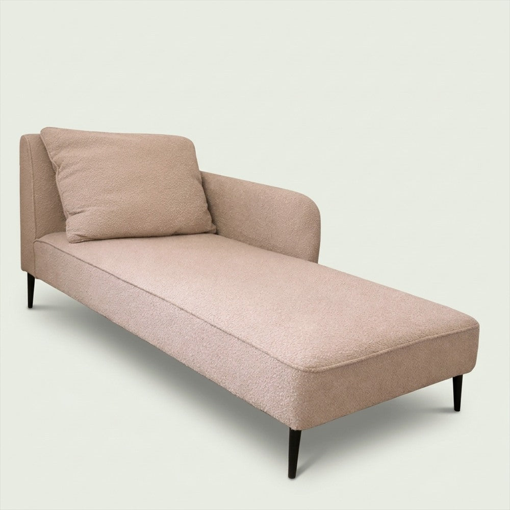 Méridienne Lou en bouclette, 180 cm, sur mesure