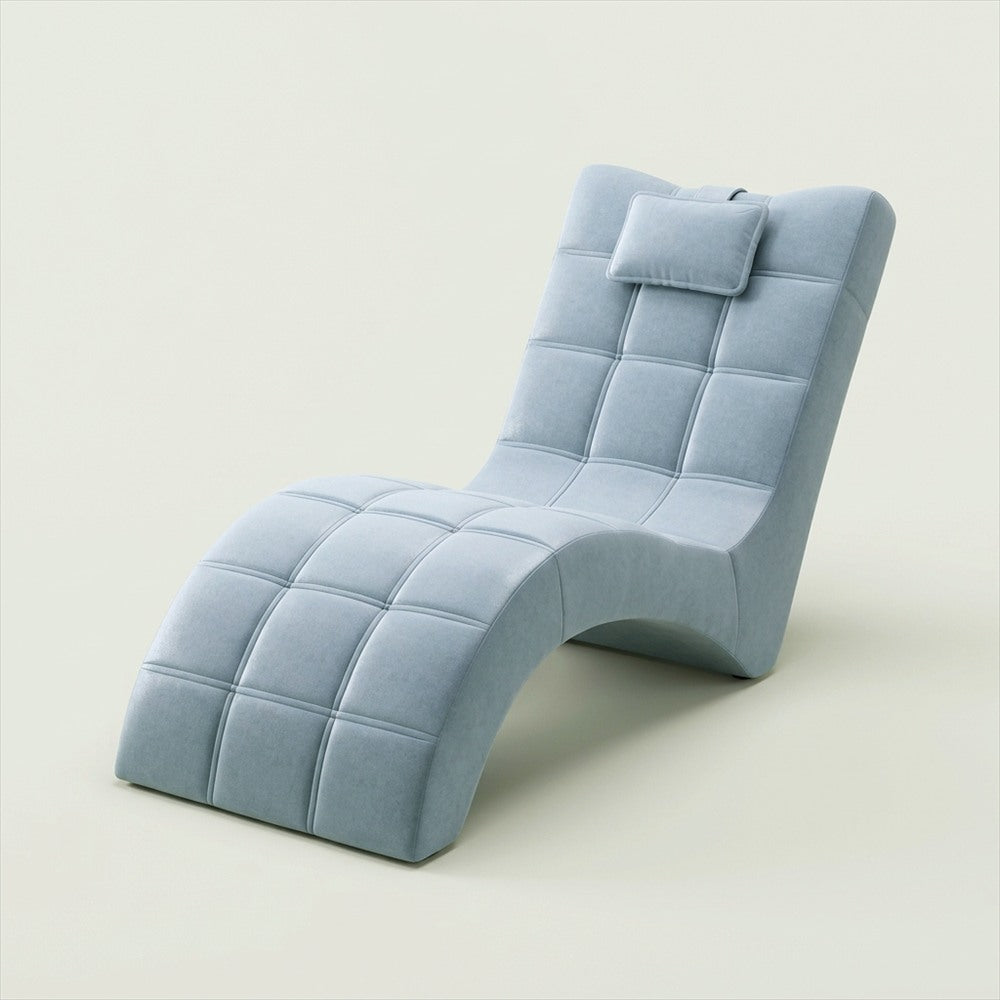 Méridienne Louise à surpiqûres, coussin de tête