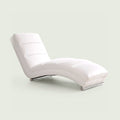 Méridienne Ondine effet cuir, chaise longue en S