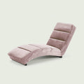 Méridienne Ondine en velours, chaise longue en S