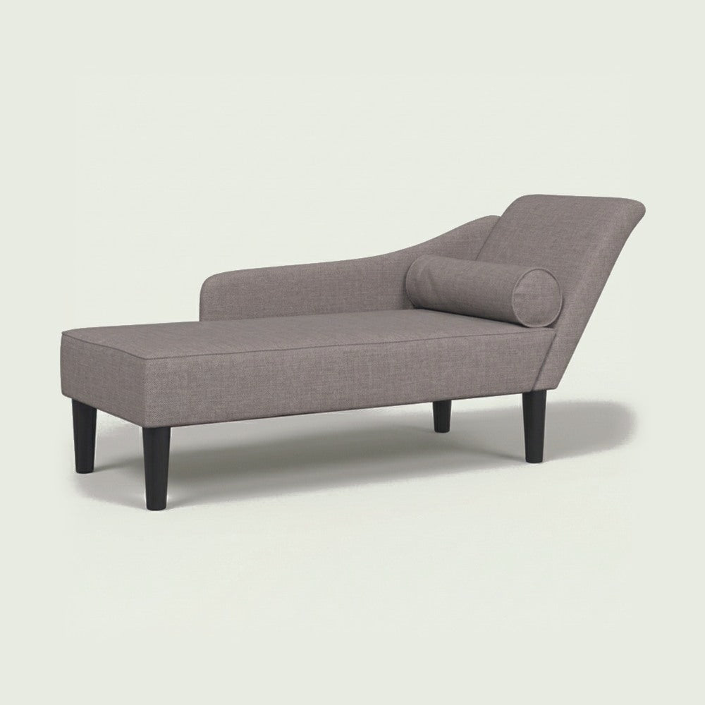 Méridienne Rose en tissu, avec coussins, 141 cm