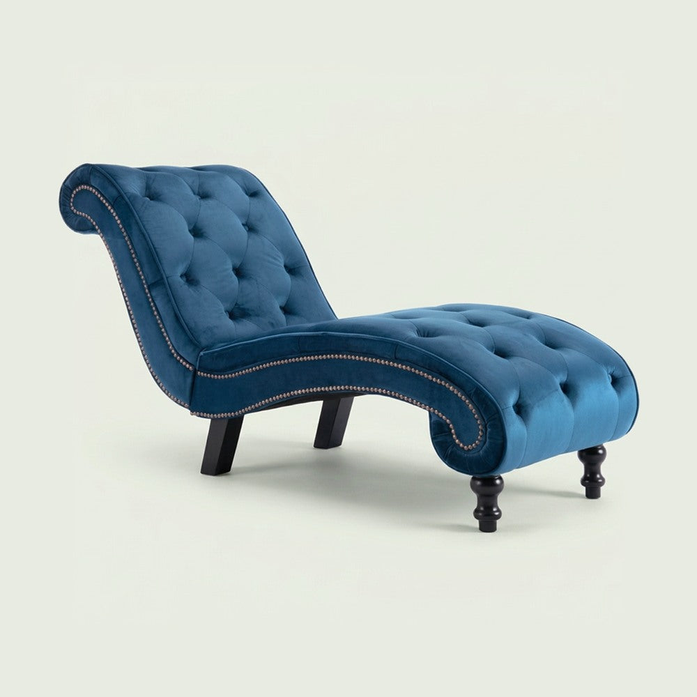 Méridienne Victoire chesterfield en velours