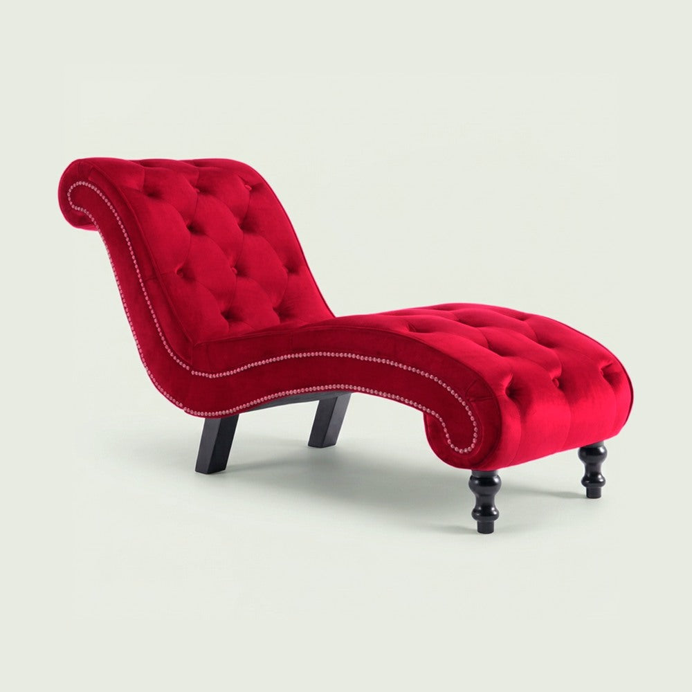 Méridienne Victoire chesterfield en velours