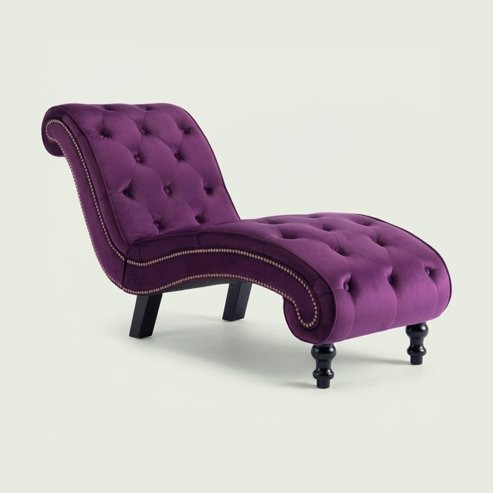 Méridienne Victoire chesterfield en velours